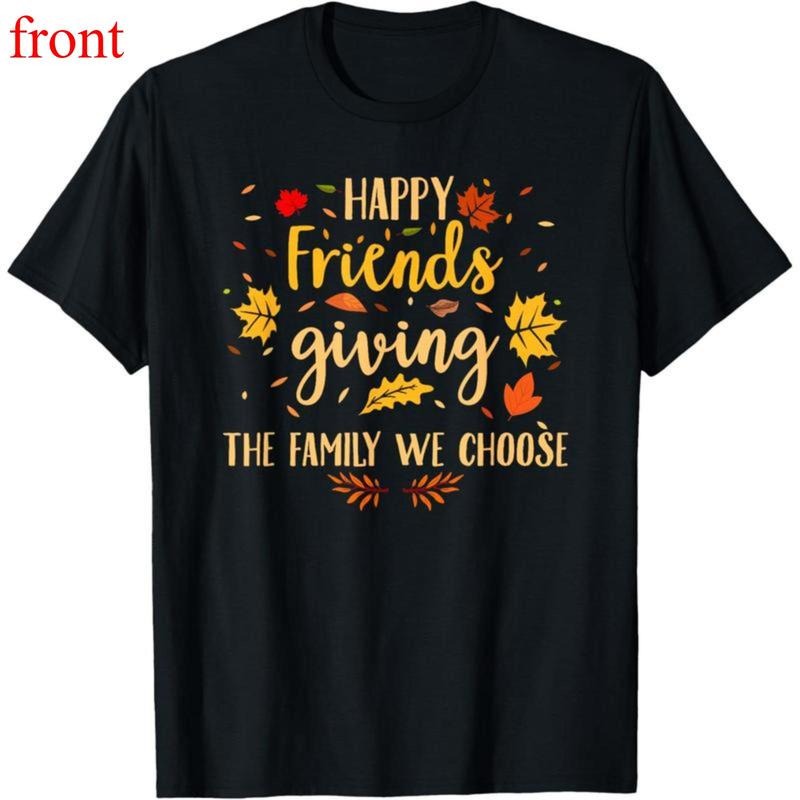 Cotton Streetwear Happy Friendsgiving Friends Family - Adult & Kids T-Shirts, Sweatshirts & Hoodies apparel design preview 1