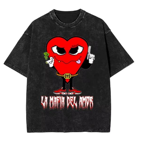 Couple LOVE MAFIA Washed Hippie Yung Beef Summer Y2K - Adult & Kids T-Shirts, Sweatshirts & Hoodies apparel design preview 1