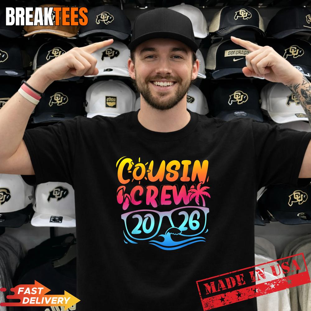 Cousin Crew 2026 Summer Vacation Beach Family Trip - Adult & Kids T-Shirts, Sweatshirts & Hoodies apparel design preview 1