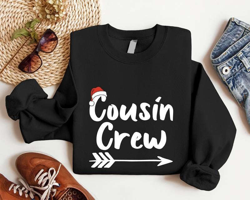 Cousin Crew 2023 Group Family Matching Xmas Party - Adult & Kids T-Shirts, Sweatshirts & Hoodies apparel design preview 1