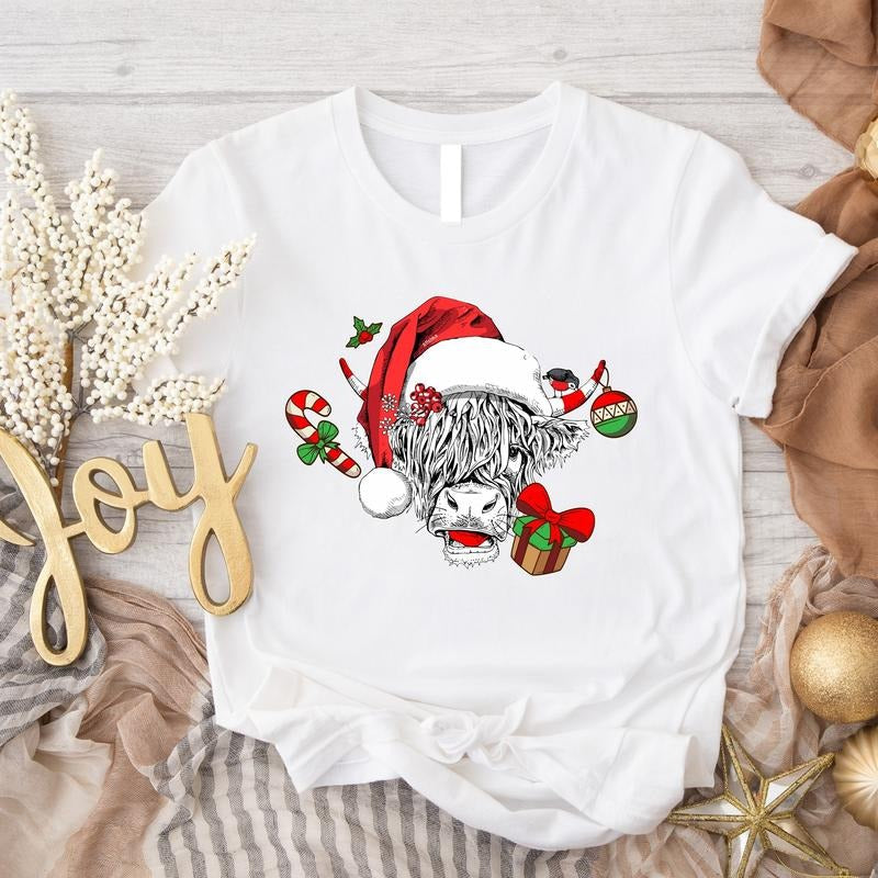 Cow Lover Winter Farm Animal Farmer Heifers - Adult & Kids T-Shirts, Sweatshirts & Hoodies apparel design preview 1