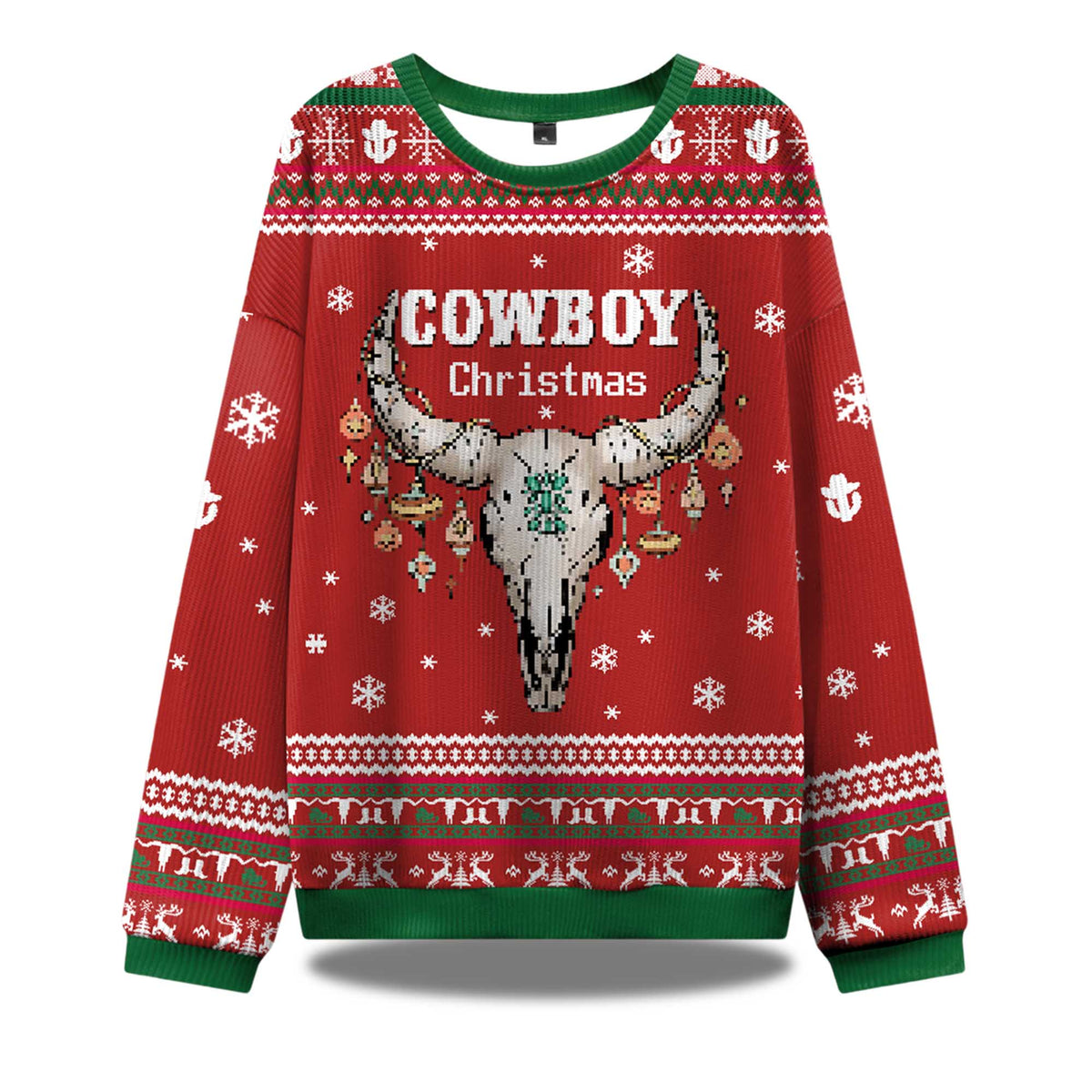 Cowboy Ugly Christmas Sweater - Holiday Gift product image
