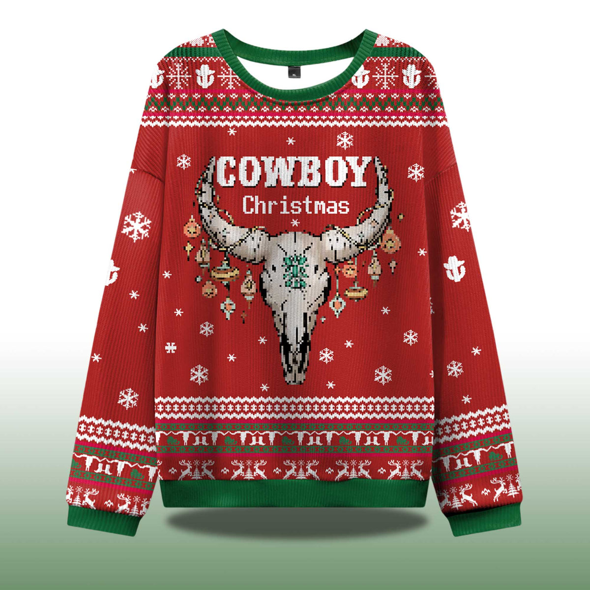 Cowboy Ugly Christmas Sweater - Holiday Gift product image 4