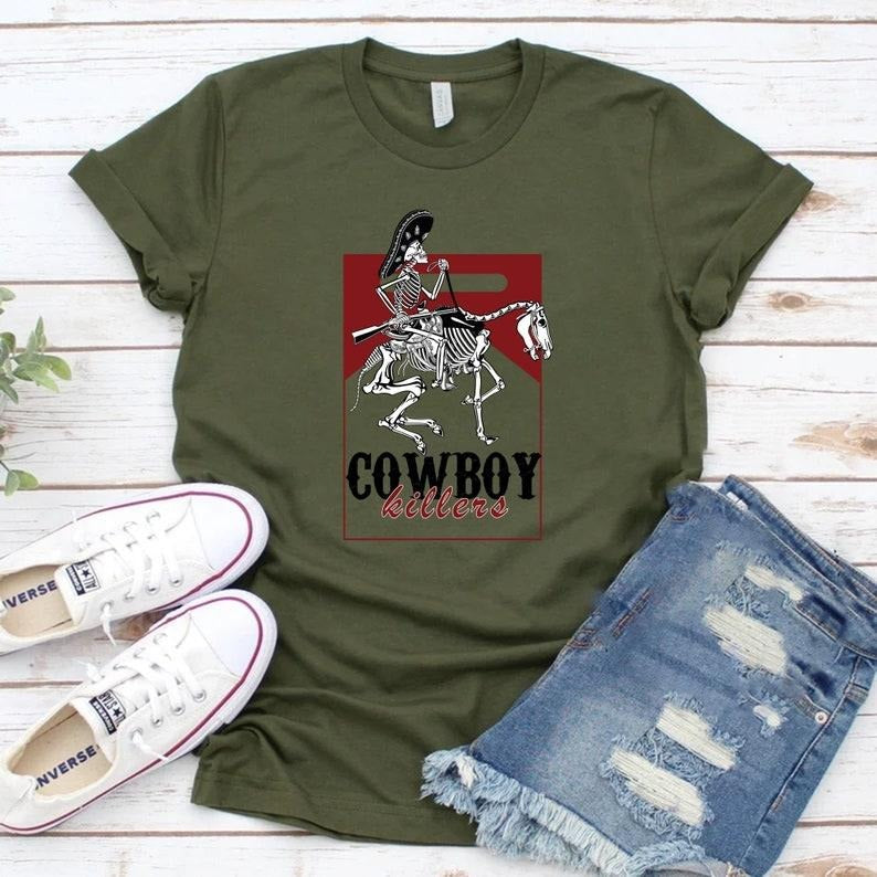 Cowboy Killer Retro Short Sleeve Cotton Blend Casual - Adult & Kids T-Shirts, Sweatshirts & Hoodies apparel design preview 1