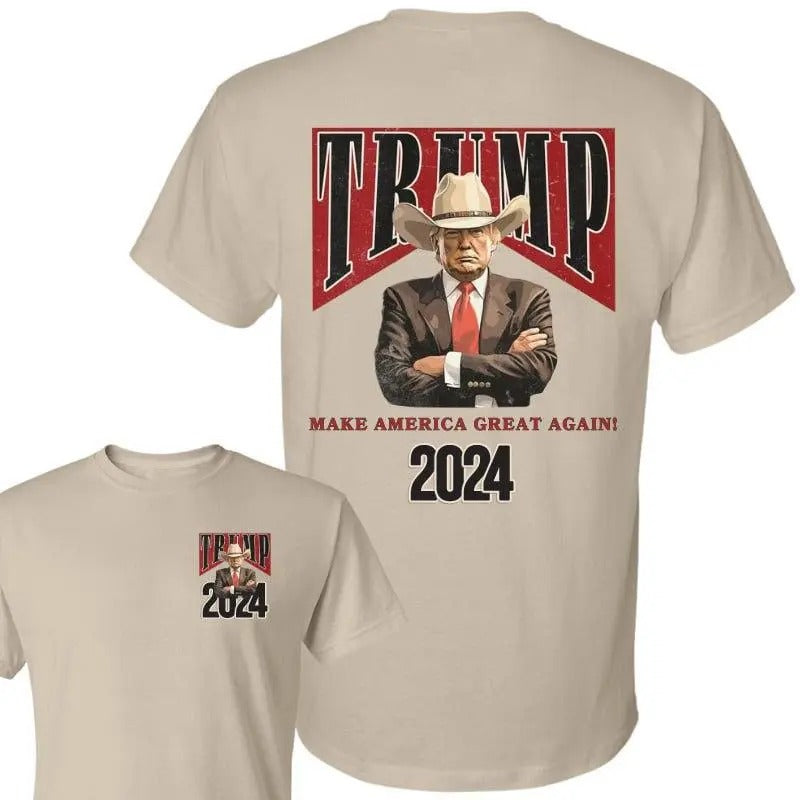 Cowboy Western Make America Great Trump Daddy New 2 - Adult & Kids T-Shirts, Sweatshirts & Hoodies apparel design preview 1