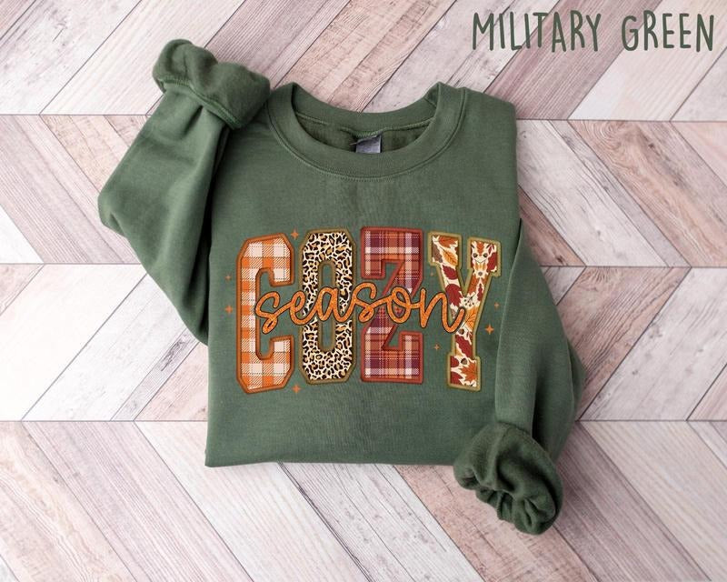 Cozy Season Retro Fall Get Shirtsweater Weather - Adult & Kids T-Shirts, Sweatshirts & Hoodies apparel design preview 1