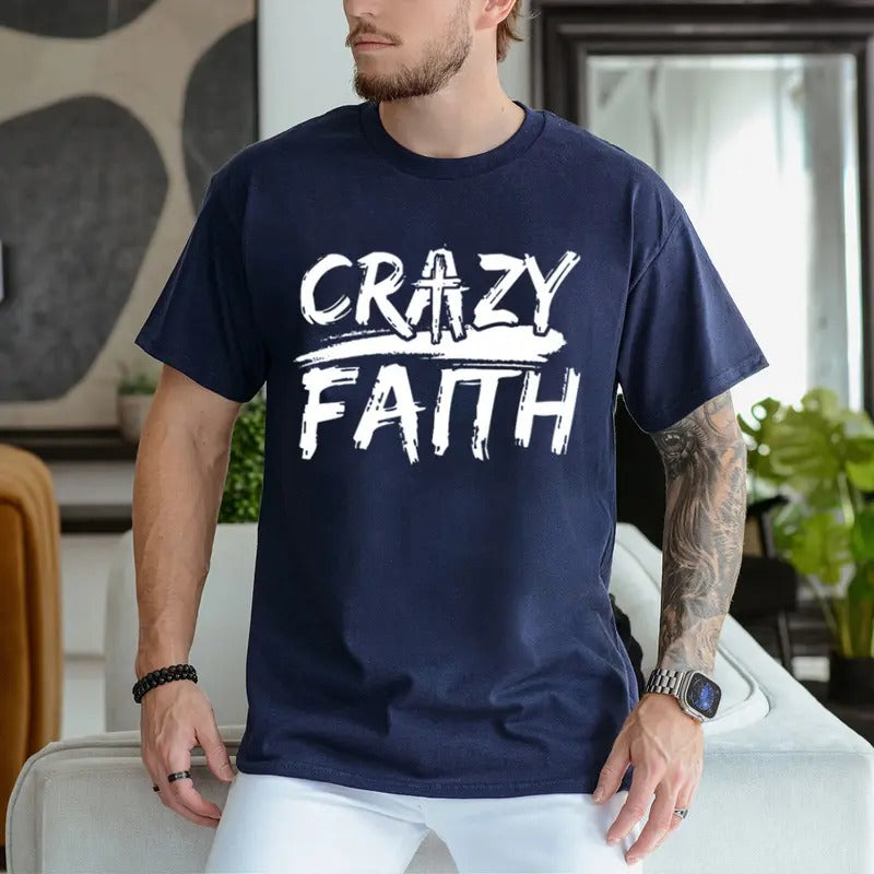 Crazy Faith Pure Cotton Fabric Casual Streetstyle - Adult & Kids T-Shirts, Sweatshirts & Hoodies apparel design preview 1