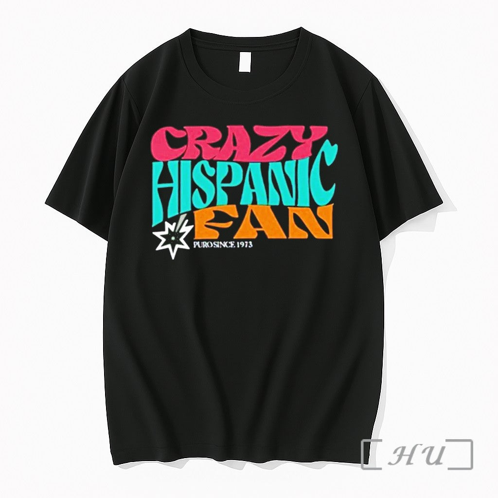 Crazy Hispanic Fan Vintage Sweater Jpg - Adult & Kids T-Shirts, Sweatshirts & Hoodies apparel design preview 1