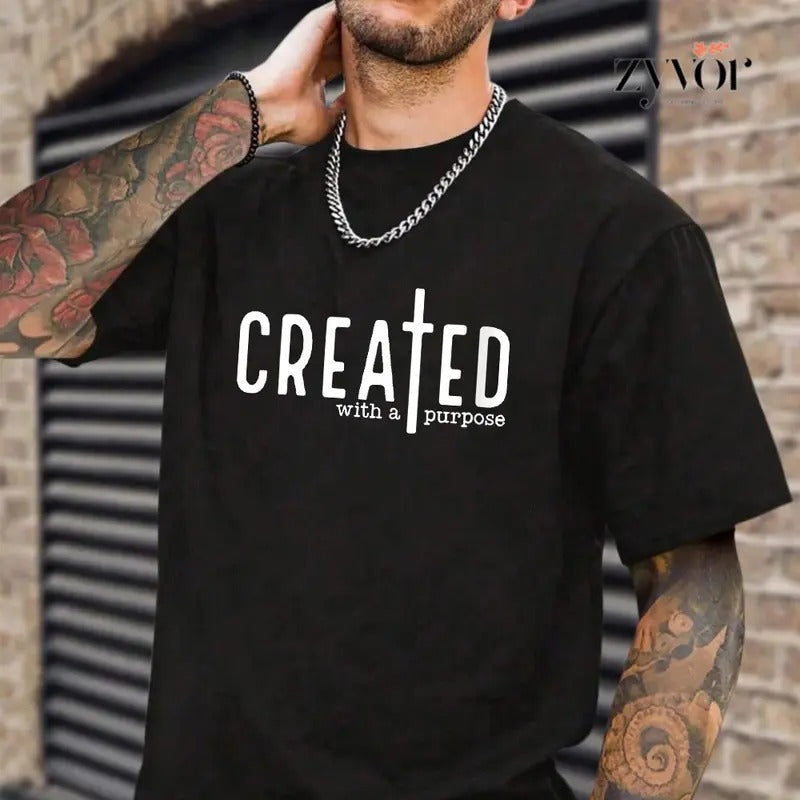 Created Purpose Casual Crew Neck Short Sleeve Tops - Adult & Kids T-Shirts, Sweatshirts & Hoodies apparel design preview 1