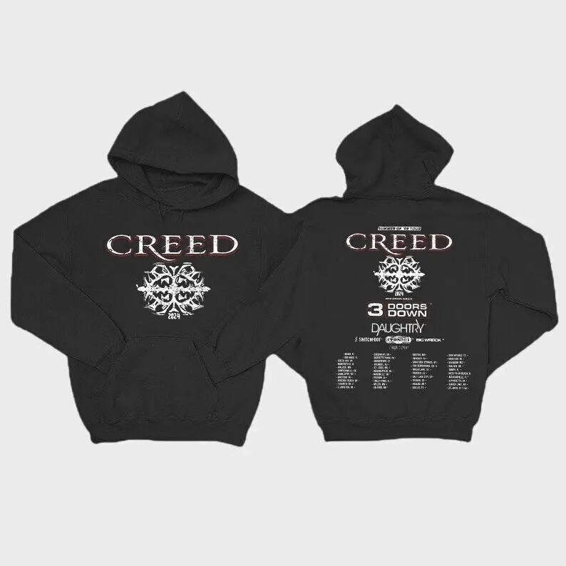 Creed 2024 Tour Summer '99 - Adult & Kids T-Shirts, Sweatshirts & Hoodies apparel design preview 1
