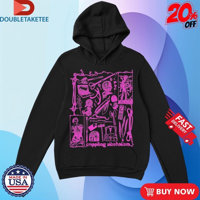 Crippling Alcoholism Camgirl Collage - Adult & Kids T-Shirts, Sweatshirts & Hoodies apparel design preview 1