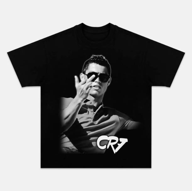 Cristiano Ronaldo Middle Finger Cr7 Vintage Funny - Adult & Kids T-Shirts, Sweatshirts & Hoodies apparel design preview 1