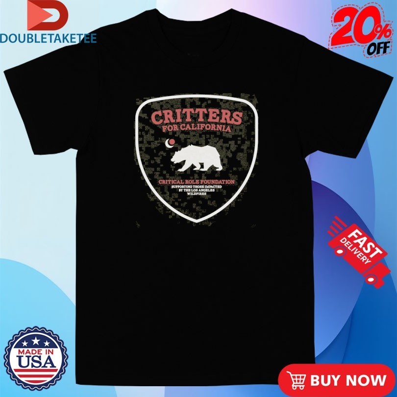 Critical Role Foundation Critters For California LA - Adult & Kids T-Shirts, Sweatshirts & Hoodies apparel design preview 1