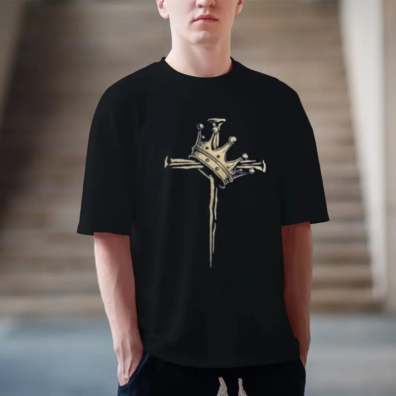 Cross Crown Christian Pure Cotton Fabric Casual - Adult & Kids T-Shirts, Sweatshirts & Hoodies apparel design preview 1