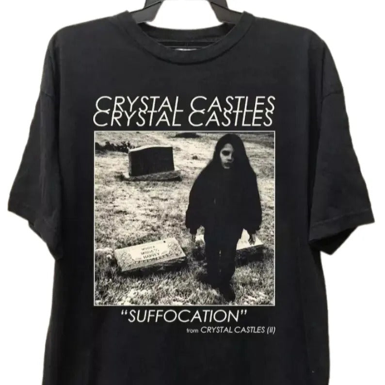 Crystal Castles 90s Music Band Classic - Adult & Kids T-Shirts, Sweatshirts & Hoodies apparel design preview 1