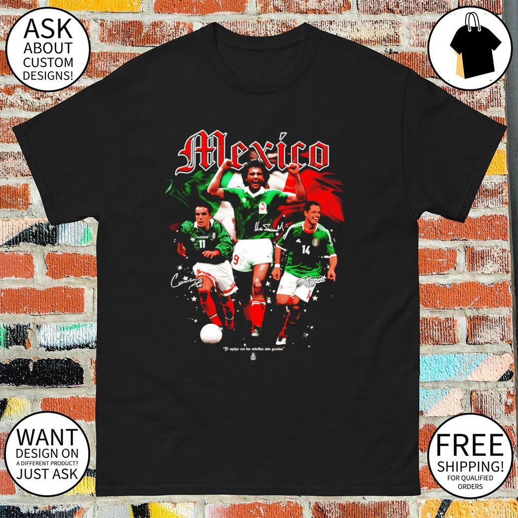Cuauhtémoc Blanco Hernández Hugo Sánchez Mexico - Adult & Kids T-Shirts, Sweatshirts & Hoodies apparel design preview 1