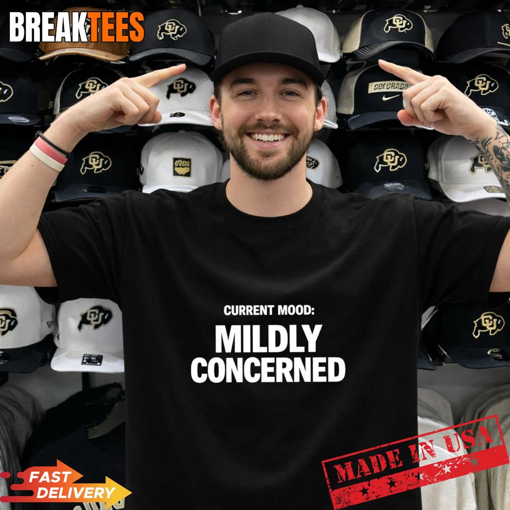 Current Mood Mildly Concerned - Adult & Kids T-Shirts, Sweatshirts & Hoodies apparel design preview 1