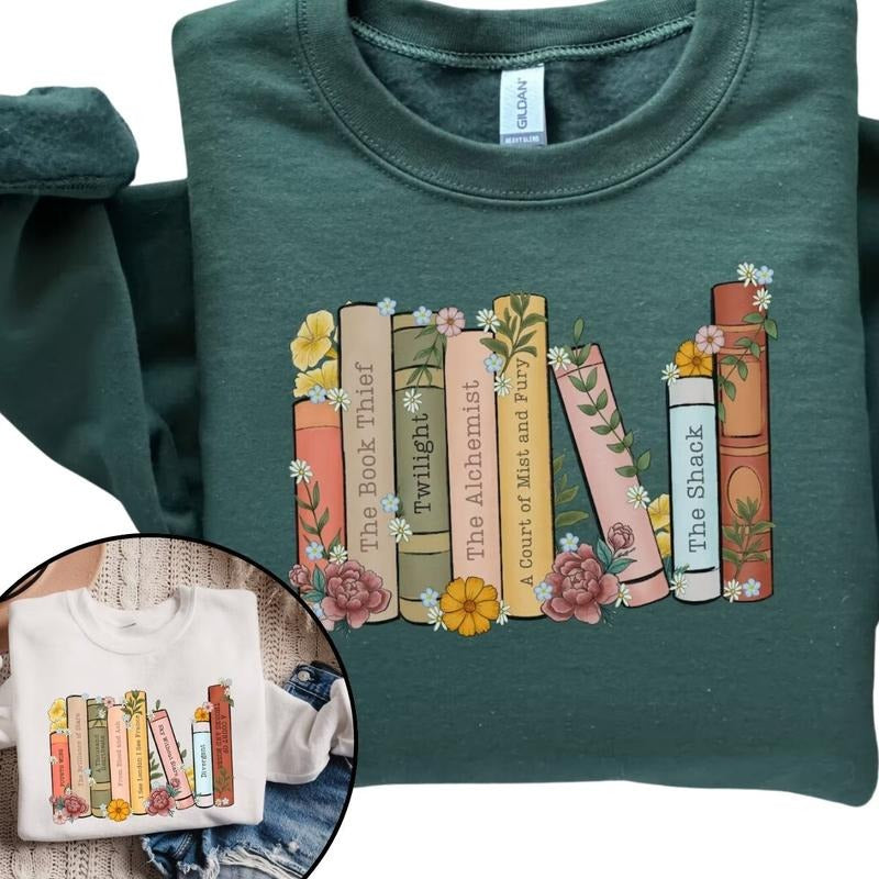 Custom Bookshelf Personalized Book Lover - Adult & Kids T-Shirts, Sweatshirts & Hoodies apparel design preview 1