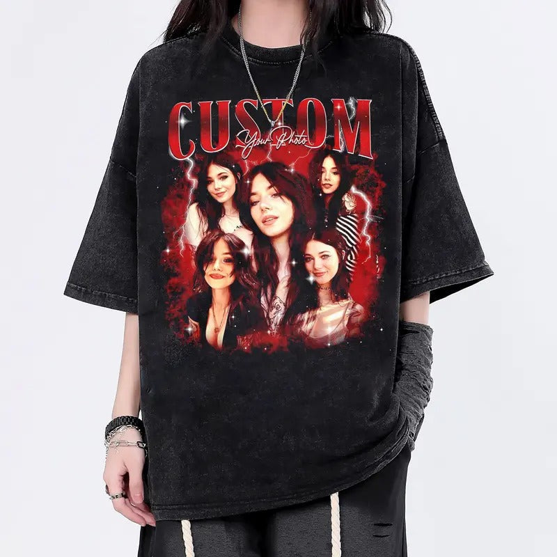 Custom Comfort Colors Girlfriend Personalized Photo - Adult & Kids T-Shirts, Sweatshirts & Hoodies apparel design preview 1