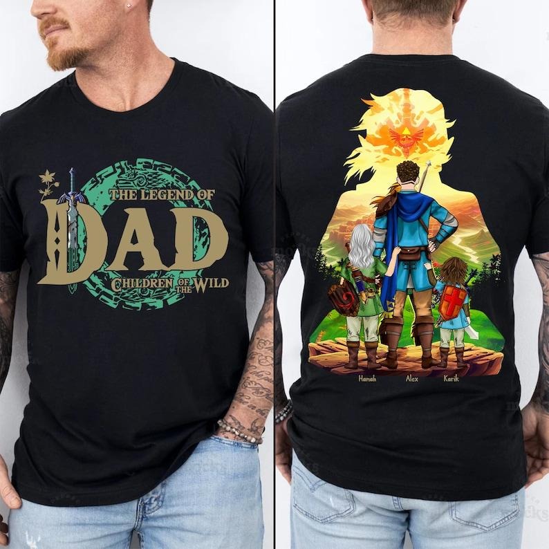 Custom Legend Dad Best Ever Children Wild - Adult & Kids T-Shirts, Sweatshirts & Hoodies apparel design preview 1