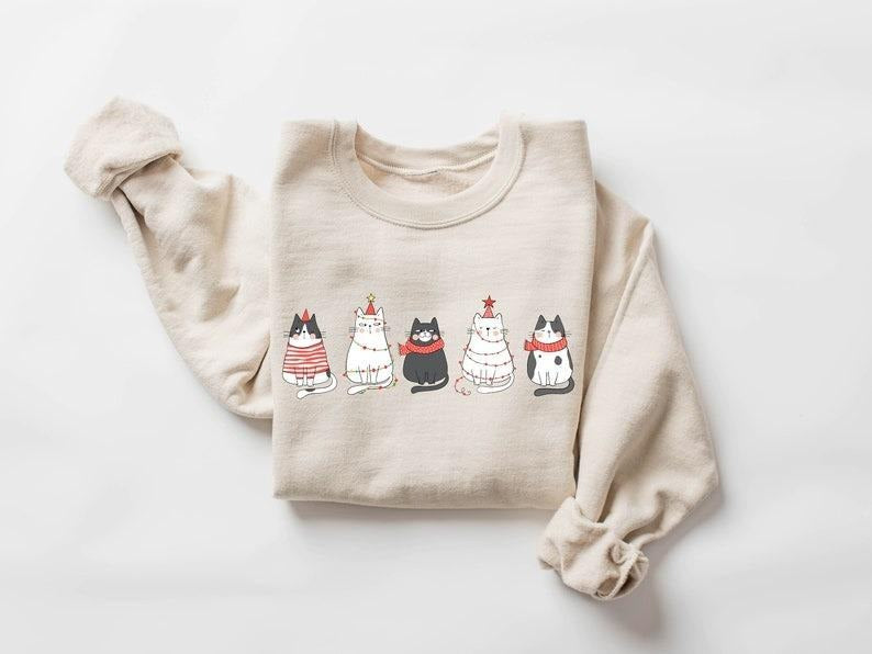 Cute Cat Lover Mom Winter - Adult & Kids T-Shirts, Sweatshirts & Hoodies apparel design preview 1