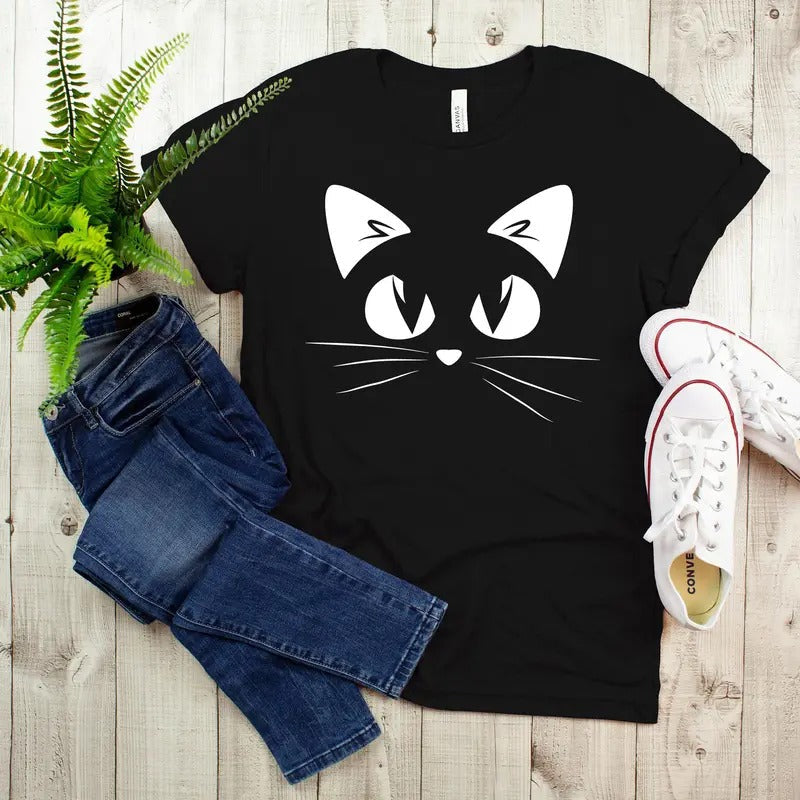 Cute Cat Black Kitty Kitten Funny Present Animal - Adult & Kids T-Shirts, Sweatshirts & Hoodies apparel design preview 1