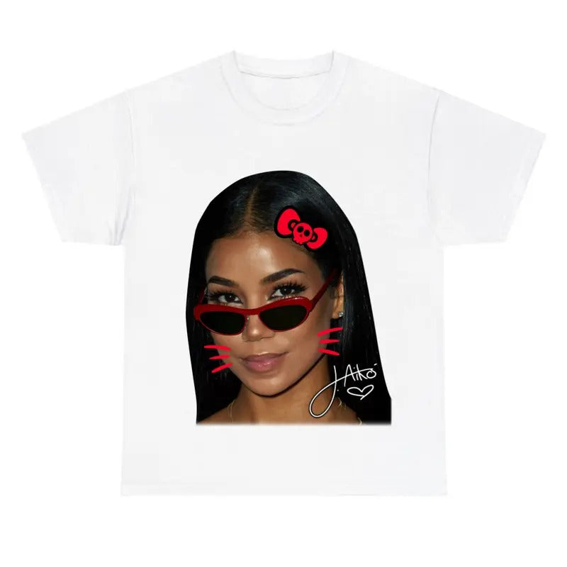 Cute Halloween Jhene Red Kitty - Adult & Kids T-Shirts, Sweatshirts & Hoodies apparel design preview 1
