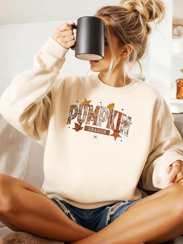 Cute Letter Print Hooded Fleece Casual Thick Fabric - Adult & Kids T-Shirts, Sweatshirts & Hoodies apparel design preview 1
