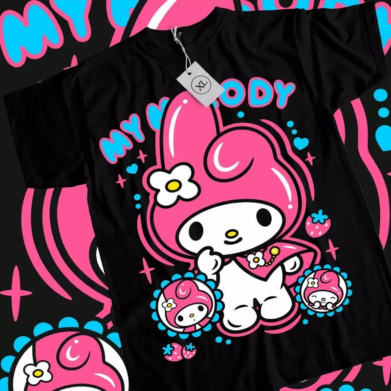 Cute My Melody Anime Animated Kawaii Manga Lover Ball - Adult & Kids T-Shirts, Sweatshirts & Hoodies apparel design preview 1