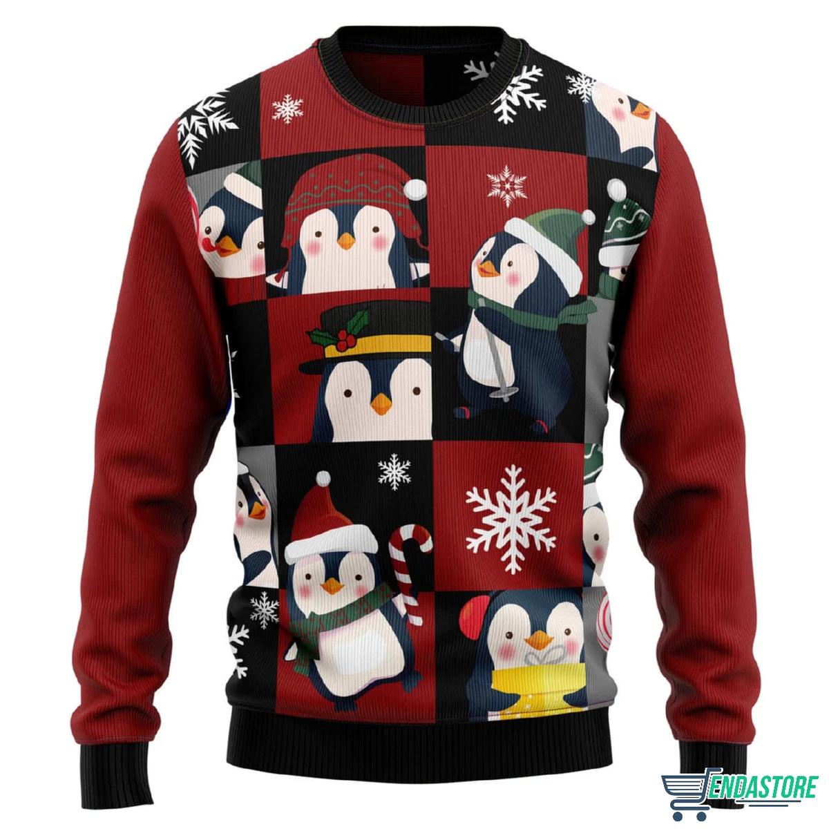 Cute Penguin 3D Ugly Christmas Sweater - Holiday Gift product image