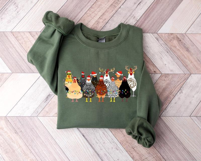 СUte Chickens Farm Animals Chicken - Adult & Kids T-Shirts, Sweatshirts & Hoodies apparel design preview 1