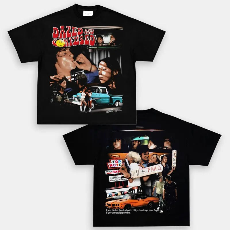 DAZED CONFUSED Trending Movie Vintage 90s Fans Him - Adult & Kids T-Shirts, Sweatshirts & Hoodies apparel design preview 1