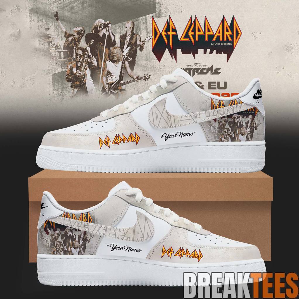 DEF LEPPARD Hysteria Legacy Extreme Tour 2026 Custom - Adult & Kids T-Shirts, Sweatshirts & Hoodies apparel design preview 1