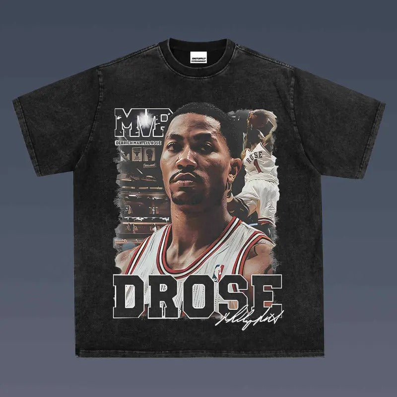 DERRICK ROSE 1.9 VINTAGE SPORT FAN - Adult & Kids T-Shirts, Sweatshirts & Hoodies apparel design preview 1