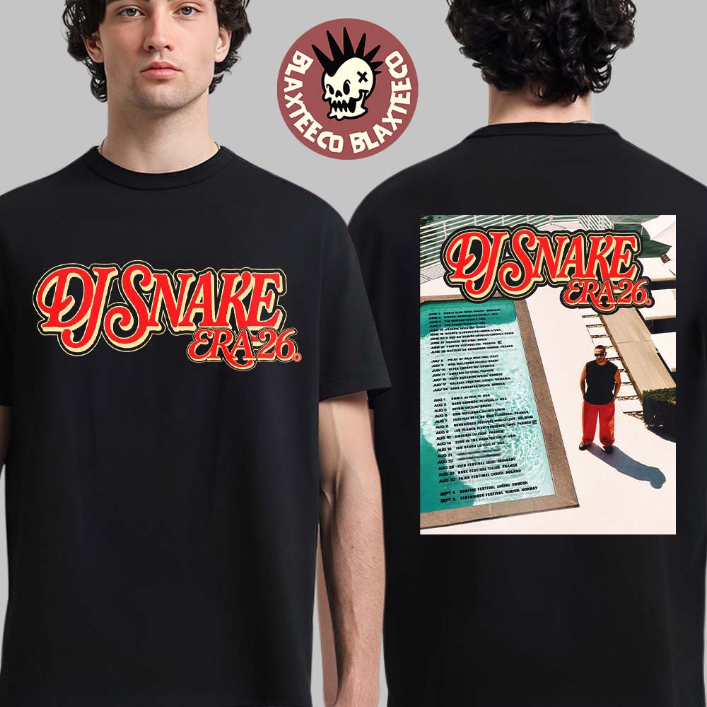 DJ Snake Era 26 Summer Tour 2026 Schedule Dates Two - Adult & Kids T-Shirts, Sweatshirts & Hoodies apparel design preview 1