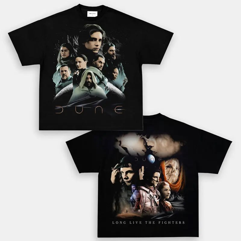 DUNE V2 Trending Movie Vintage 90s Fans Him Her - Adult & Kids T-Shirts, Sweatshirts & Hoodies apparel design preview 1