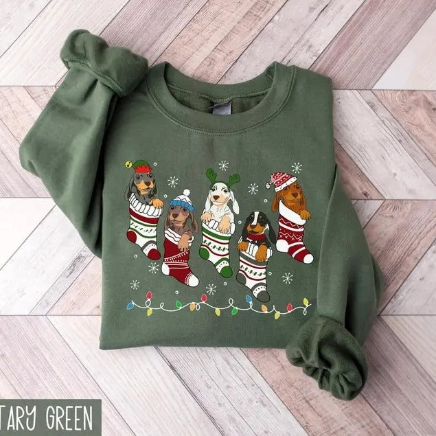 Dachshund Dog Lover New Year Mom - Adult & Kids T-Shirts, Sweatshirts & Hoodies apparel design preview 1