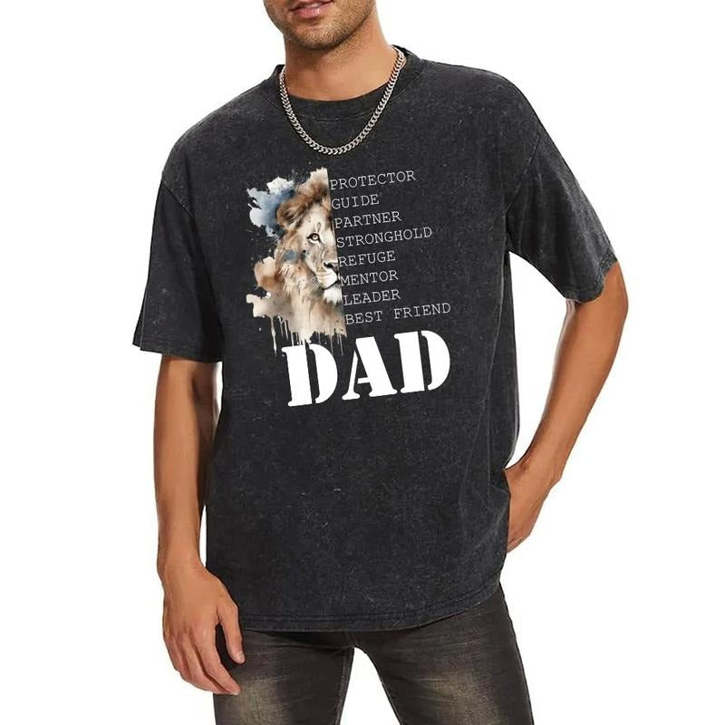 Dad Lion Christian Comfort Colors Casual Streetstyle - Adult & Kids T-Shirts, Sweatshirts & Hoodies apparel design preview 1