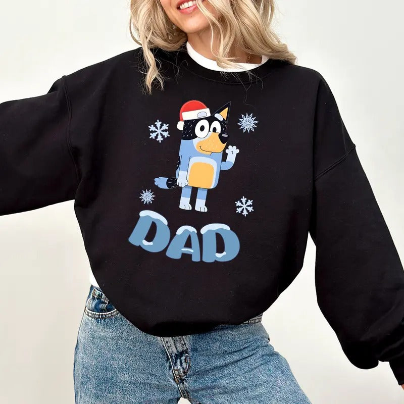 Dad Blueys Family Matching Mum Merry Cute - Adult & Kids T-Shirts, Sweatshirts & Hoodies apparel design preview 1