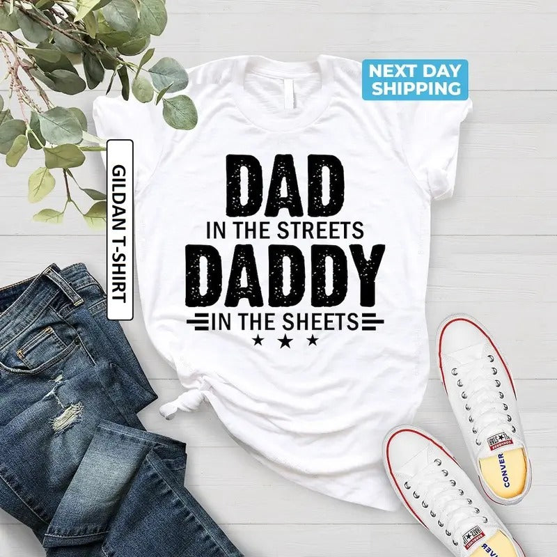 Dad Streets Daddy Sheets Funny Fabric Menswear - Adult & Kids T-Shirts, Sweatshirts & Hoodies apparel design preview 1