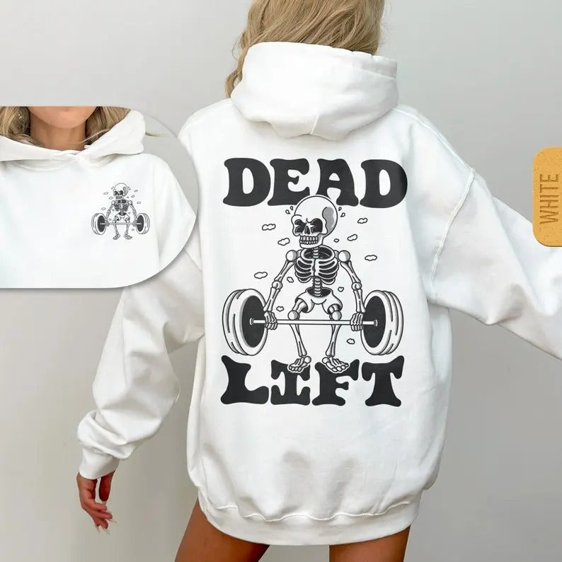 Dad Lift Skeleton Gym Pump Cover Funny Workout Hoody - Adult & Kids T-Shirts, Sweatshirts & Hoodies apparel design preview 1