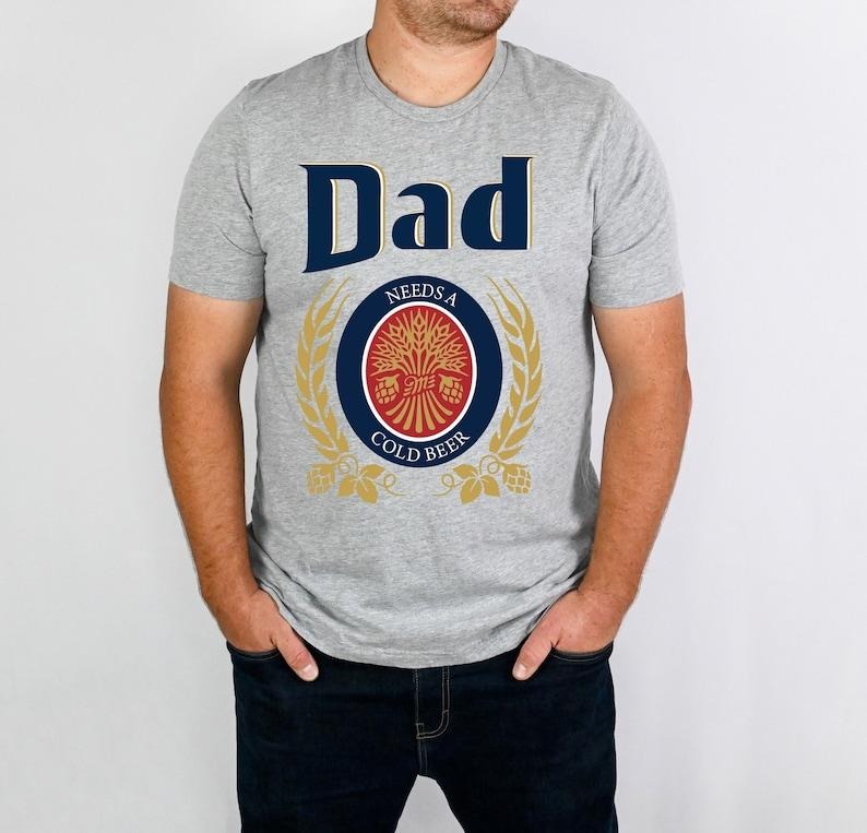Dad Needs Cold Beer Funny Patriot - Adult & Kids T-Shirts, Sweatshirts & Hoodies apparel design preview 1