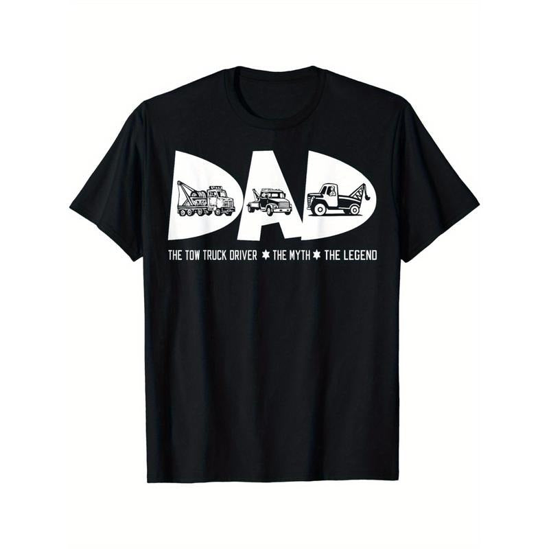 Dad Tow Truck Driver Myth Legend Made USA - Adult & Kids T-Shirts, Sweatshirts & Hoodies apparel design preview 1