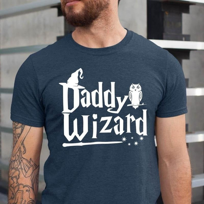 Daddy Wizard Funny Potter Dad Family Matching - Adult & Kids T-Shirts, Sweatshirts & Hoodies apparel design preview 1