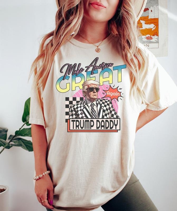 Daddy'S Home Trump 2024 Republican Election Political - Adult & Kids T-Shirts, Sweatshirts & Hoodies apparel design preview 1