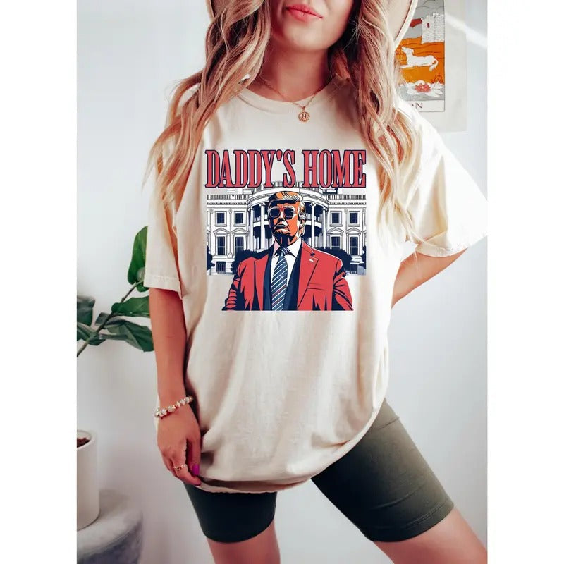Daddy'S Home White House Trummp 2024 Get Losers - Adult & Kids T-Shirts, Sweatshirts & Hoodies apparel design preview 1