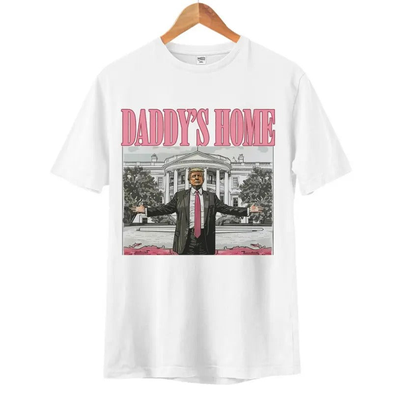 Daddy'S Home Retro Xmas Cotton Womenswear Tops - Adult & Kids T-Shirts, Sweatshirts & Hoodies apparel design preview 1