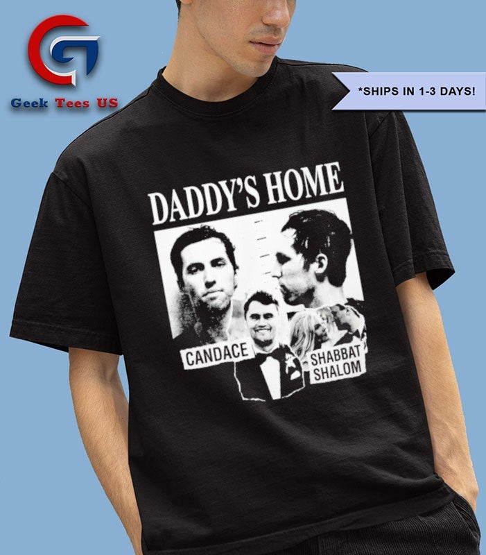 Daddy's Home Candace Shabbat Shalom mugshot - Adult & Kids T-Shirts, Sweatshirts & Hoodies apparel design preview 1