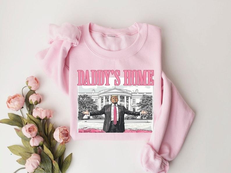 Daddys Home White House Trump 2024 Get Losers - Adult & Kids T-Shirts, Sweatshirts & Hoodies apparel design preview 1