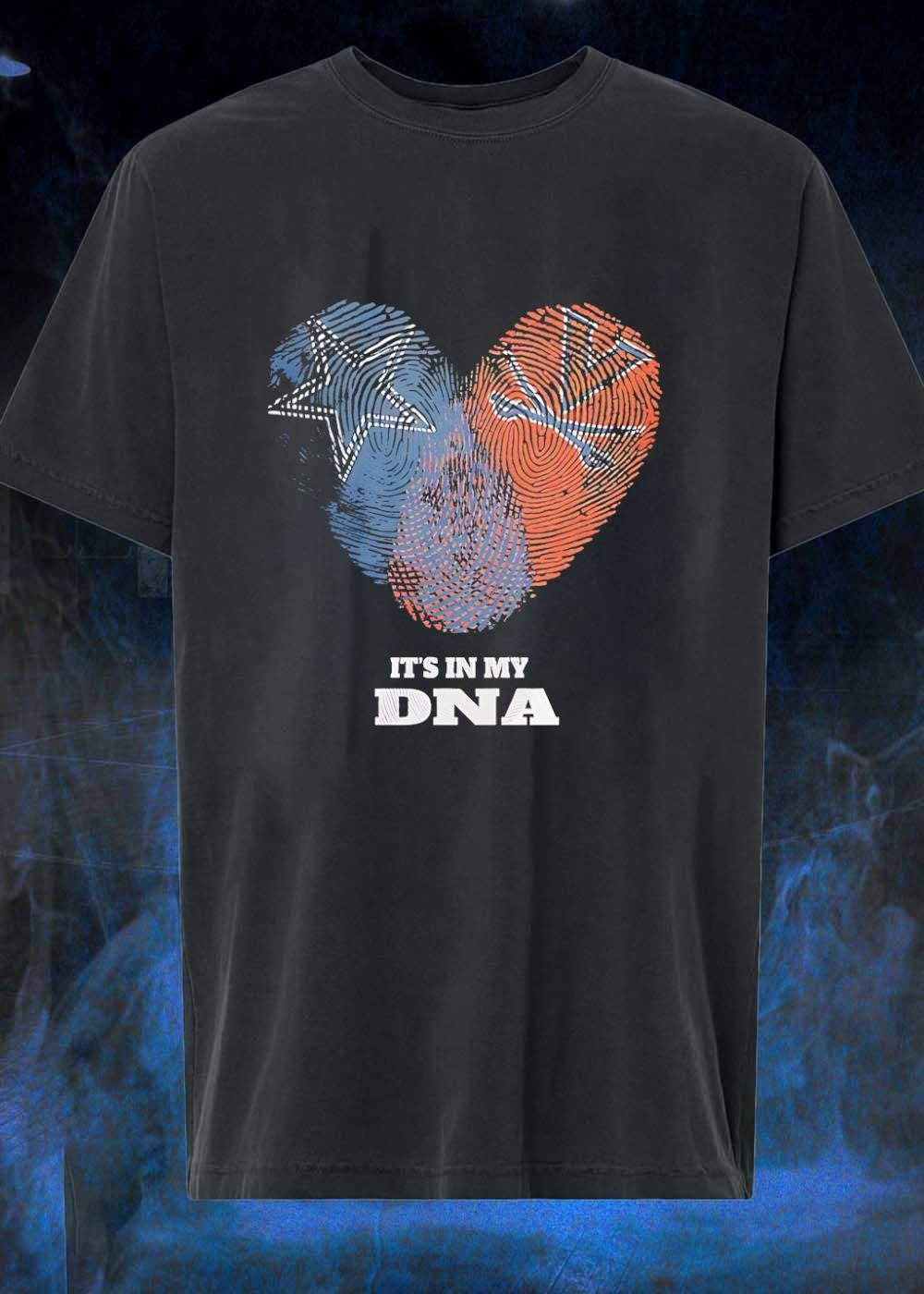 Dallas Cowboys Heart Fingerprint It's in My DNA - Adult & Kids T-Shirts, Sweatshirts & Hoodies apparel design preview 1